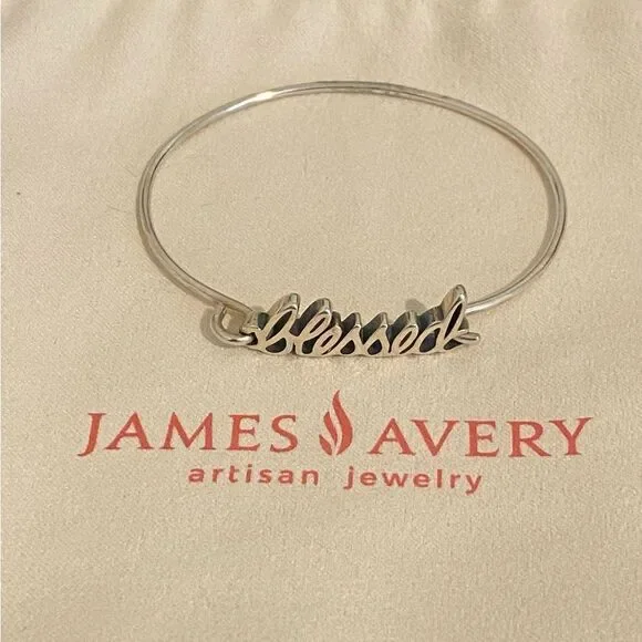 James Avery Retired “Blessed” Hook-On Bracelet - Picture 2 of 4